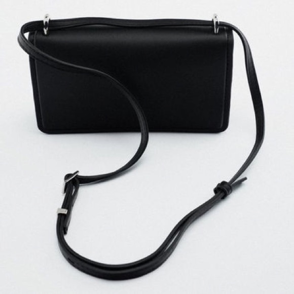 NWT. Zara Black Mini Bag with Rhinestones. - Picture 5 of 9